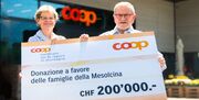 Coop und Coop Patenschaft spenden 200 000 Franken für Katastrophenhilfe im Misox