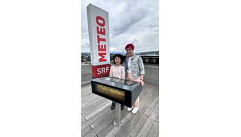 Zita mit Sandra Boner auf dem berühmtesten Dach der Schweiz