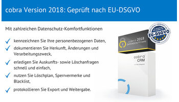 cobra CRM unterstützt Schweizer Unternehmen bei der Einhaltung der neuen EU-DSGVO