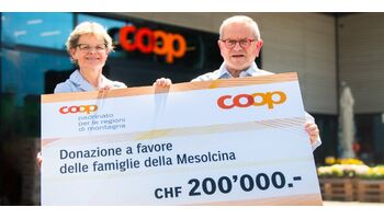 Coop und Coop Patenschaft spenden 200 000 Franken für Katastrophenhilfe im Misox