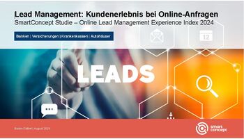 	Smart Concept AG präsentiert Studie zu Lead Management und Mystery Shopping